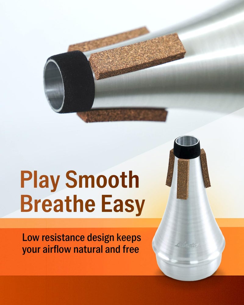 Libretto Trumpet Mute, Small Straight Practice Mute, All Aluminum - Image 4